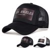 Unisex Los Angeles Print Baseball Mesh Caps Spring and Summer Outdoor Adjustable Casual Hats Sunscreen Hat