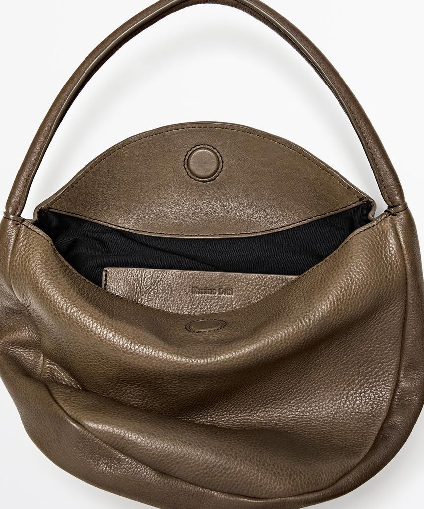 Massimo Dutti Napa Leather Slouch Mini Bag
