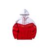 Li Ning Sports Fashion Series Color Block Hooded Sweatshirt Men Upperwear Red White AWDQ099-2