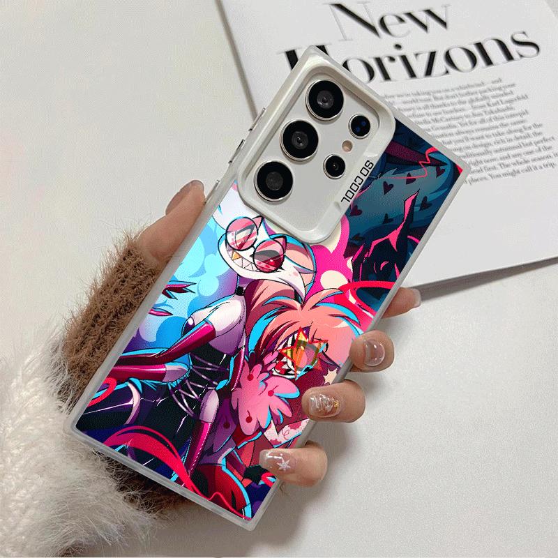 Шокирующее противоударное чехол-бампер для телефона Hazbin Hotel Anime для Samsung Galaxy S26 Edge S25 Ultra S24 FE S23 Plus S21 Противоударный Fundas