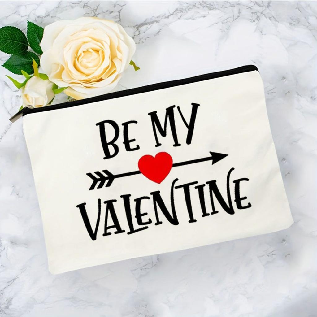 Подарок на День святого Валентина Косметичка Сумки для макияжа Дорожный органайзер на молнии для косметики Сумка для туалетных принадлежностей Подарок на День святого Валентина для нее