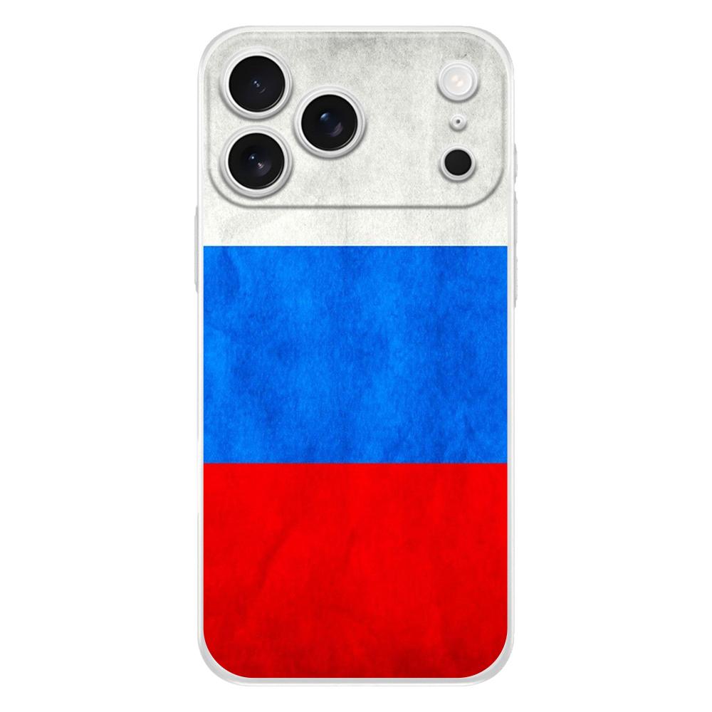 Мягкий прозрачный чехол из ТПУ для телефона iPhone 17 Air 16E 16 11 15 14 Pro MAX 12 13 7 8 Plus SE Пасхальный чехол Защита Российский флаг