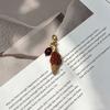 Новый простой ручной работы брелок для ключей в виде рожка с мороженым, имитация кофейной чашки, сумка на молнии, застежка-карабин, женский кулон