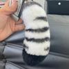 Stuffed Animal Tiger Tail Stuffed Keyring Love Plush Cat's Paw Pendant  Jewelry Gift
