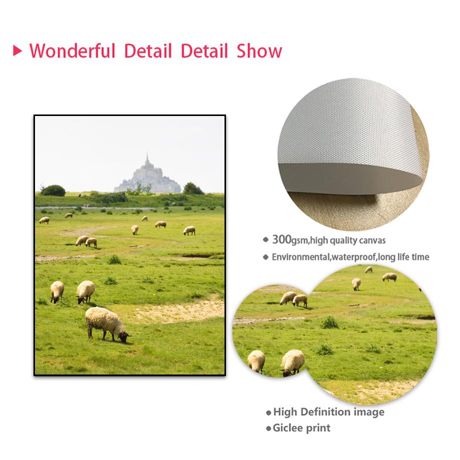 Дейзи трава девушка цветок овца ферма цитаты настенная живопись на холсте плакаты на скандинавскую тему и принты настенные панно для декора гостиной