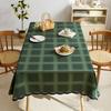 Plaid Table Cloth Simple Modern Light Luxury High-End Rectangular Fabric Waterproof Coffee Table Mat
