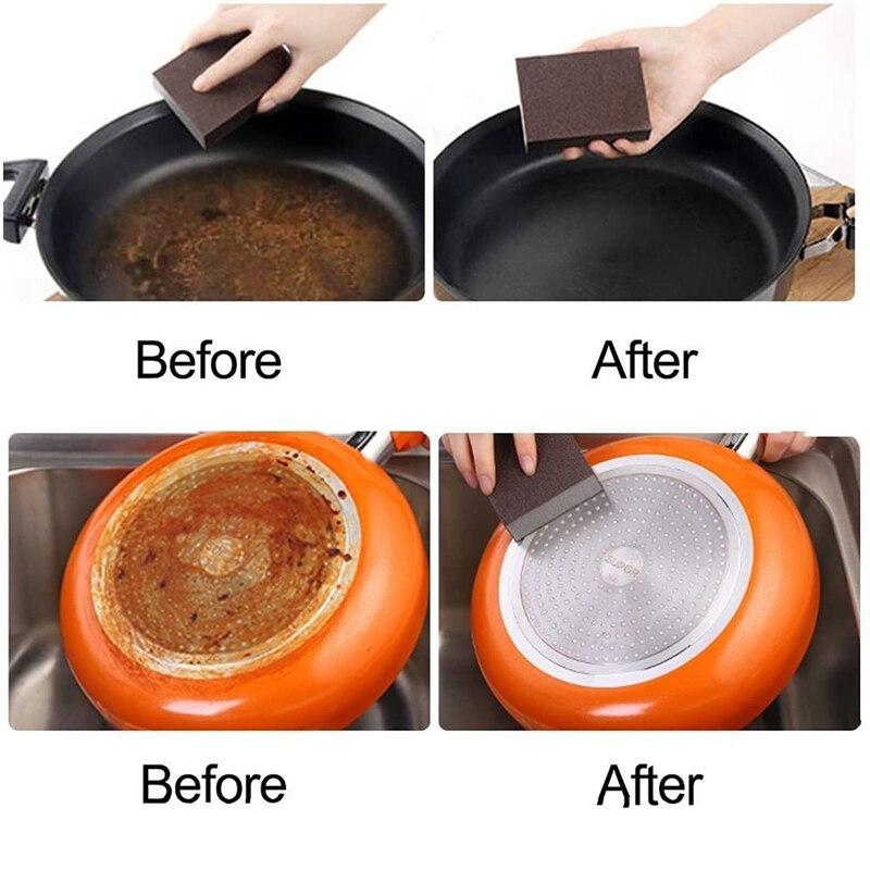 Карборундовая губка для удаления ржавчины и накипи с кастрюль, сковородок и металлических поверхностей