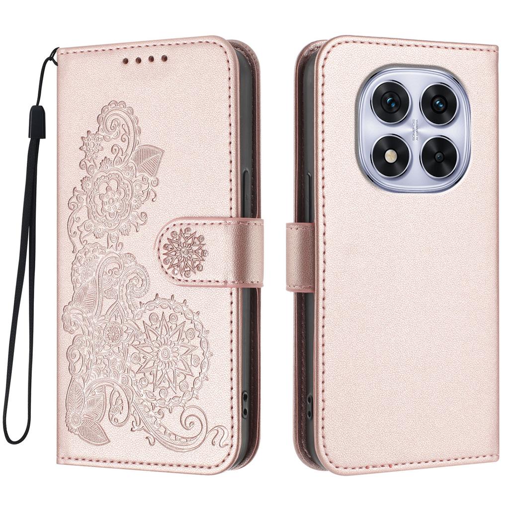 Для Xiaomi Redmi Note 14 Pro 4G чехлы для телефонов Mandala Flower кожаный кошелек мобильный чехол с ремешком