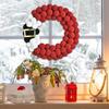 Christmas Wreath Plush Balls Bright Colors Lightweight Festive Atmosphere Wreath Holiday Season Decoration