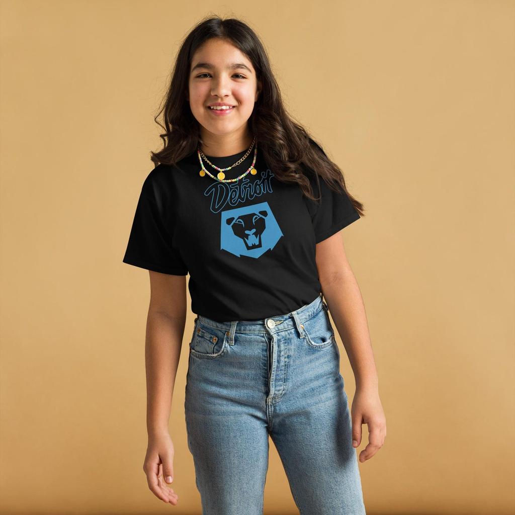 Detroit Lions K-Pop Graphic Tee: NFL Football Youth T-Shirt