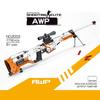 Строительные блоки AWM, игрушечные пистолеты серии CSGO, собранная модель, снайперская винтовка Asiimov, стрельба из пистолета, оружие для взрослых мальчиков, подарок на день рождения