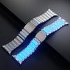 Noctilucent Titanium Metal Watch Band for apple Ultra 3 2 Series 1110 9 SE Noctilucent Strap  Stainless Steel and Silicone Strap