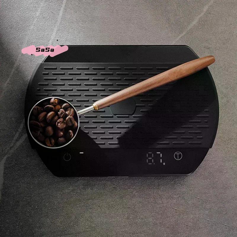 Деревянная ручка Нержавеющая сталь Кофейная ложка Столовая ложка Мерная ложка Дерево грецкого ореха Длинная ручка Кофейные ложки Украшение для кафе