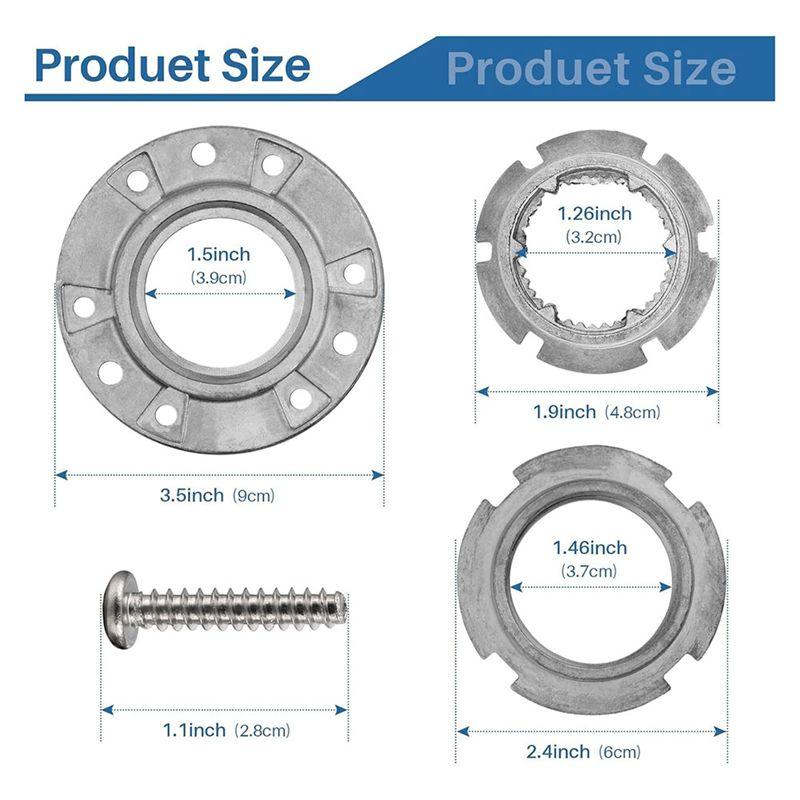 AEE2-W10324651 Washer Basket Drive Hub Kit -W10291416, W10291417, PS2581262 - Durable Repair For Quiet, Leak-Free Performance
