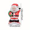 1pc 47-Inch Giant Standing Santa Claus Inflatable Balloon - for Christmas & Birthday Party Decorations, Aluminum Foil, Santa