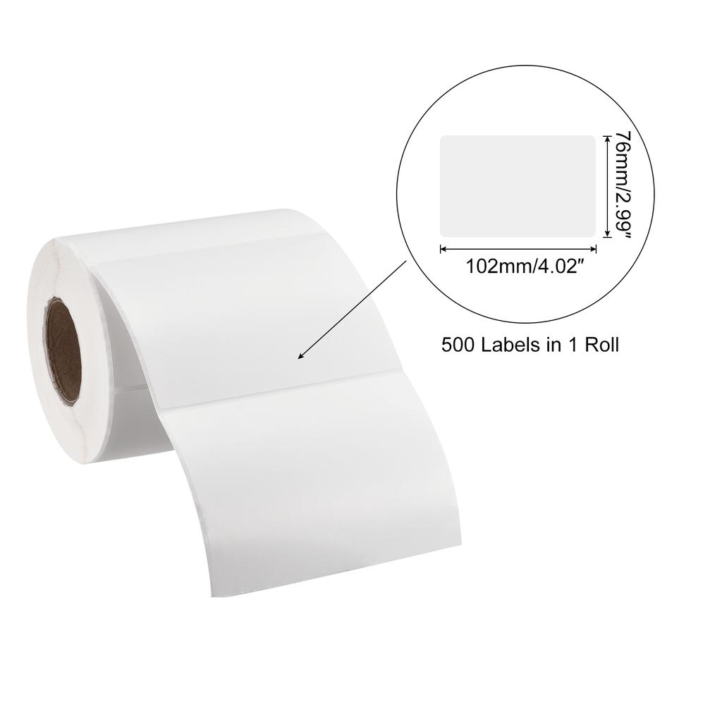 1 Roll Direct Thermal Label Shipping Stickers for Packaging Craft Projects White 250-10000 Labels Self Adhesive Thermal Labels