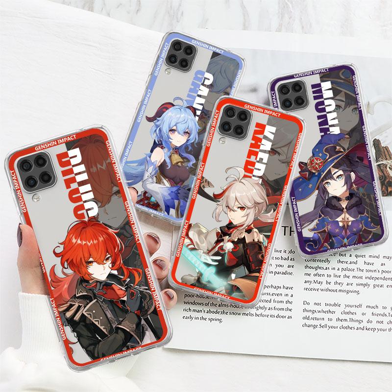 Genshin Impact Game милый прозрачный чехол для Samsung Galaxy A52 A12 A51 A32 A21s A71 A32 A22 50 A70 A31 A72 5G чехол для телефона