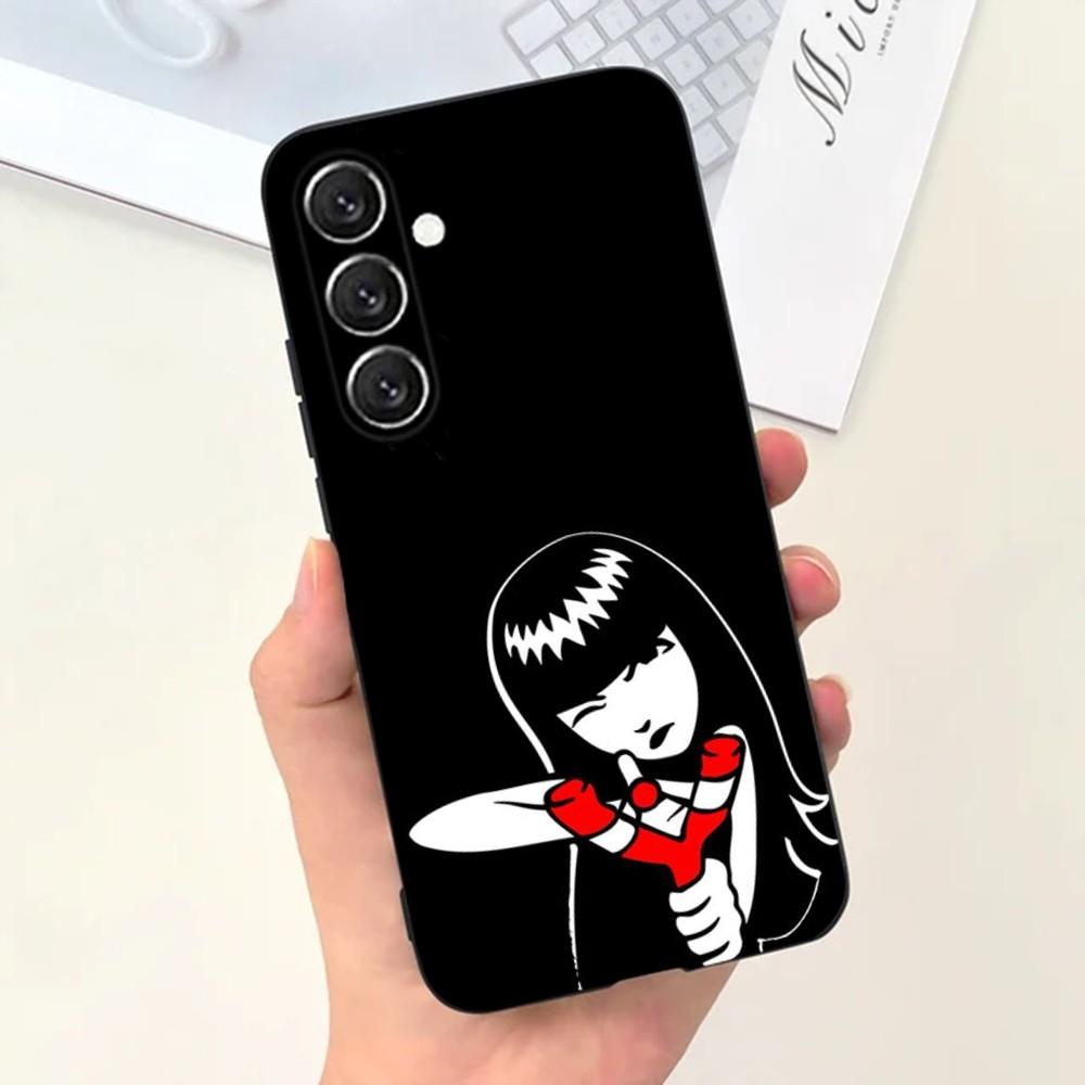 Чехол для телефона Emily The Strange в стиле комиксов для Samsung S21, S22 Ultra, S20, S30 Plus, S22 Plus, S23, S30 Ultra 5G Силиконовый чехол