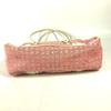 BVLGARI Logo mania Vertical Tote Bag Shoulder Bag Leather/Canvas pink/White