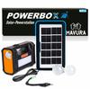 POWERBOX Solar Powerstation Solar Generator Camping Power Bank with LED Lights
