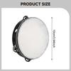 Hand Held Tambourine Drum with Metal Jingles Percussion Musical Instruments for Children Music Game Dance Educational Supplies