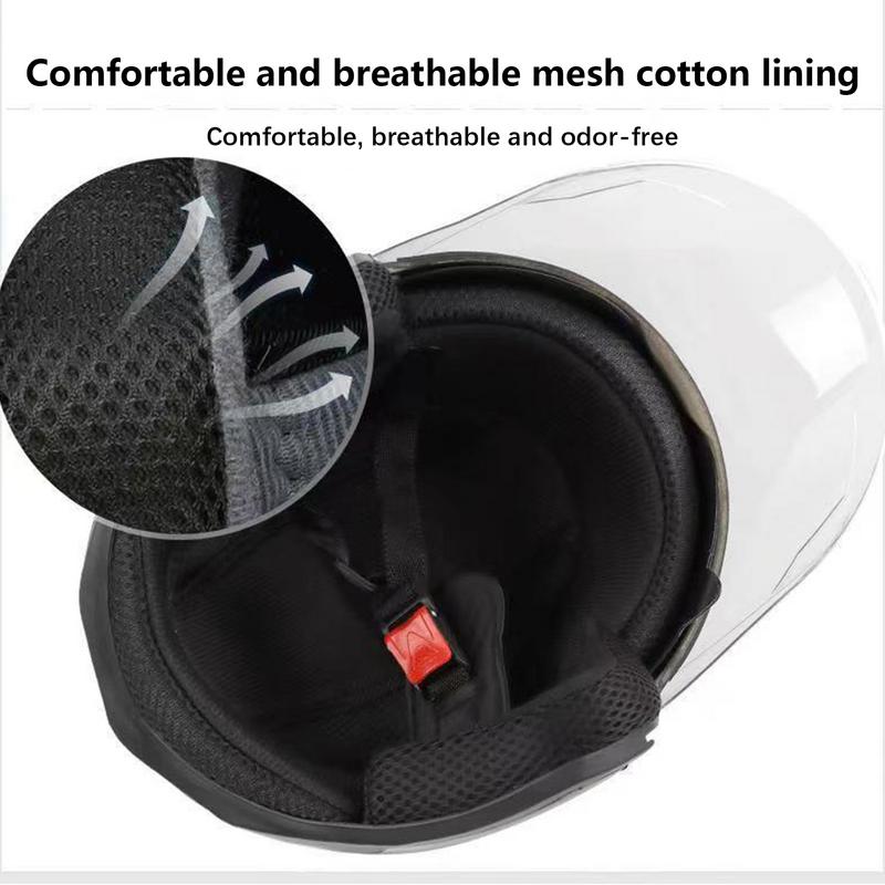 Мотоциклетные шлемы с двойными линзами, открытый шлем, мотоциклетное велосипедное снаряжение, аксессуары для мотоциклов для мужчин и женщин