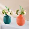 Plastic Flower Vase Indoor Outdoor Modern Real Dried Flower Holder Floral Arrangement Container Living Room Bedroom Table Centerpiece Decoration