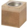 Cubic Tea Light Holder with Metal Receptacle. Ref 56719