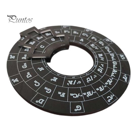 Колесо аккордов для гитары Колесо квинтового круга Портативный инструмент для создания мелодий Простой в использовании инструмент для изучения теории музыки для музыкантов Написание песен