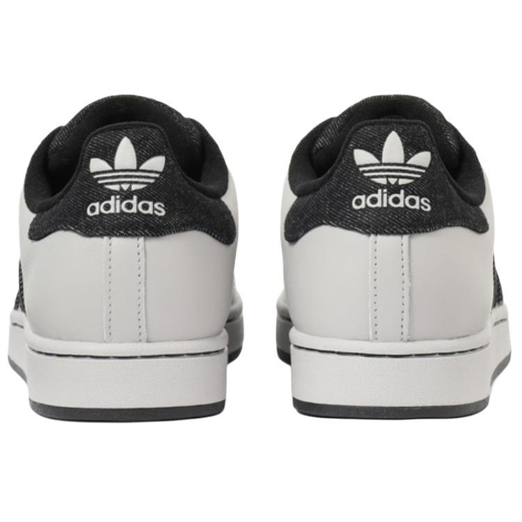 Adidas Оригинальные кроссовки Superstar 2 с низким верхом, устойчивые к истиранию, для скейтборда, унисекс, серые, черные, JP8760