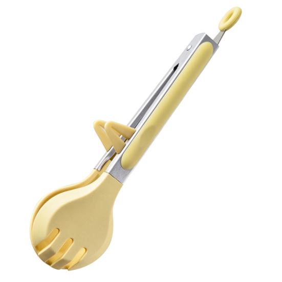 Silicone Food Clip with Stand Anti-scald Long Handle Hangable Multifunctional Steak Meat Barbecue Serving Clamp Tong Spatula Kitchen Supplies