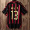 Retro AC Milan 2006-2007 Season Home Away Soccer Jersey Short Sleeve Men Women Adult Football Shirt