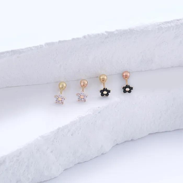 Пирсинг-гвоздик Bijou Цветок 14K PDGP9017