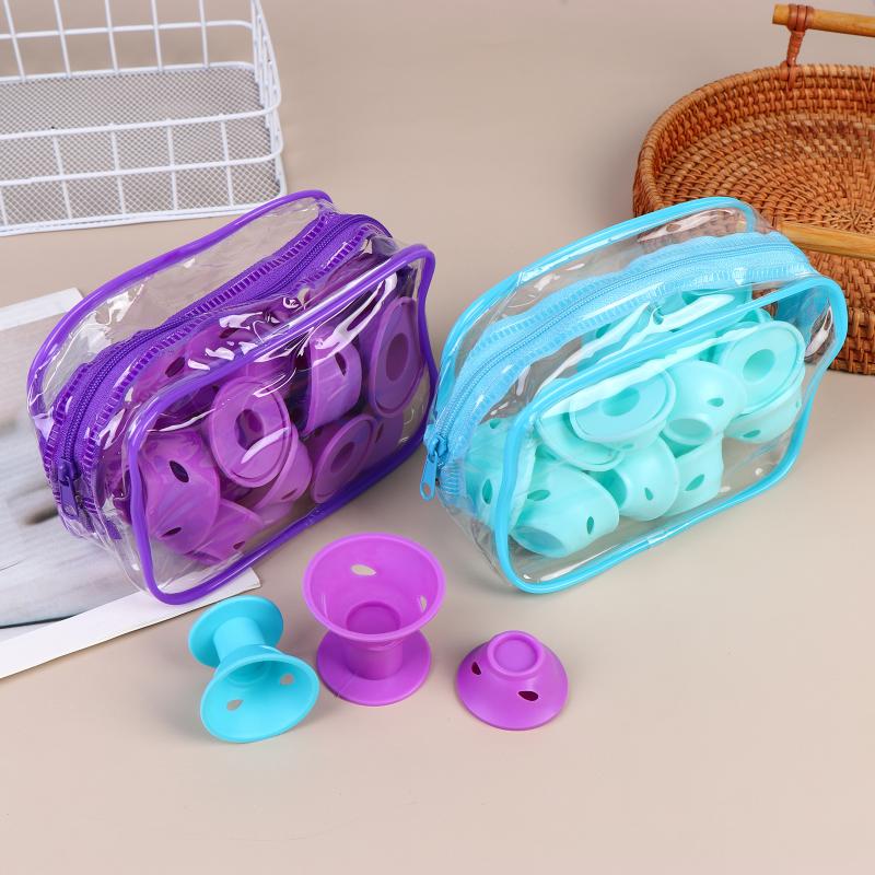 20 шт. Силиконовые бигуди для завивки волос DIY Набор с формами грибов и колокольчиков Спиральный дизайн Мягкая конструкция Легкое снятие Локоны