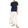 Polo Ralph Lauren SS23 Solid Logo Embroidered Crew Neck Short Sleeve T Shirt Men T Shirt Navy-Blue 710811284-003