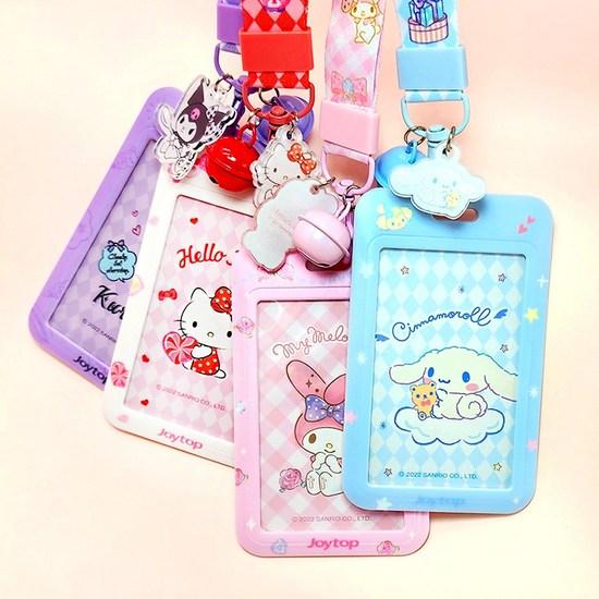 Sanrio Cinnamoroll Card Necklace Transportation Card Case Pass Necklace, a Popular Character In Korea