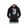 adidas Men's Juventus Pattern Printing Hooded Pullover Black GR2919