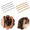 Headwear Hair Accessories 24pcs/set Spiral Hair Clips Metal Barrettes Glitter Bobby Pins Hairpin