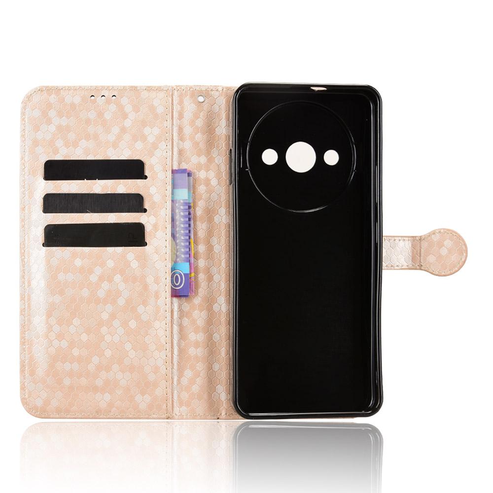 For Oukitel C59 Pro/C59 Wallet Case Dot Pattern Imprint PU Leather Phone Cover with Wrist Strap