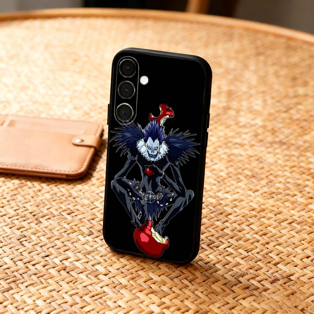 D-Death N-Note Anime Phone Case For Samsung A73,72,71,53,52,51,22,91,80, Soft Black Cover