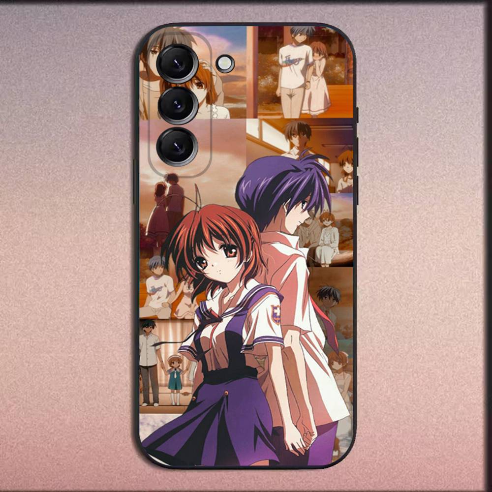 Чехол для телефона Clannad для Samsung Galaxy A20, A21s, A22, A31, A32, A52, A53, A72, 73, A80, мягкий черный
