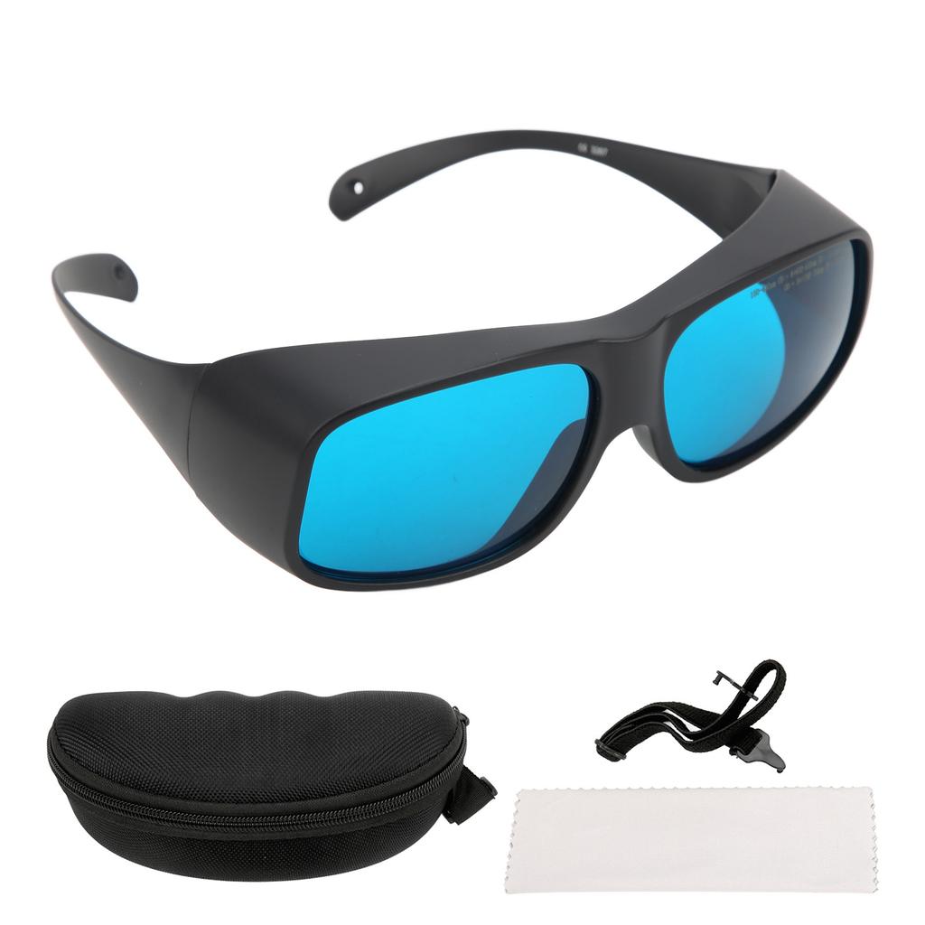 650nm Laser Safety Goggles Anti Laser Glasses with Wrap Around Design Fit Myopia GogglesBlack