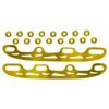 Gold Stainless Steel Blades Runners for Roller Ice Hockey Skates Enhanced Performance