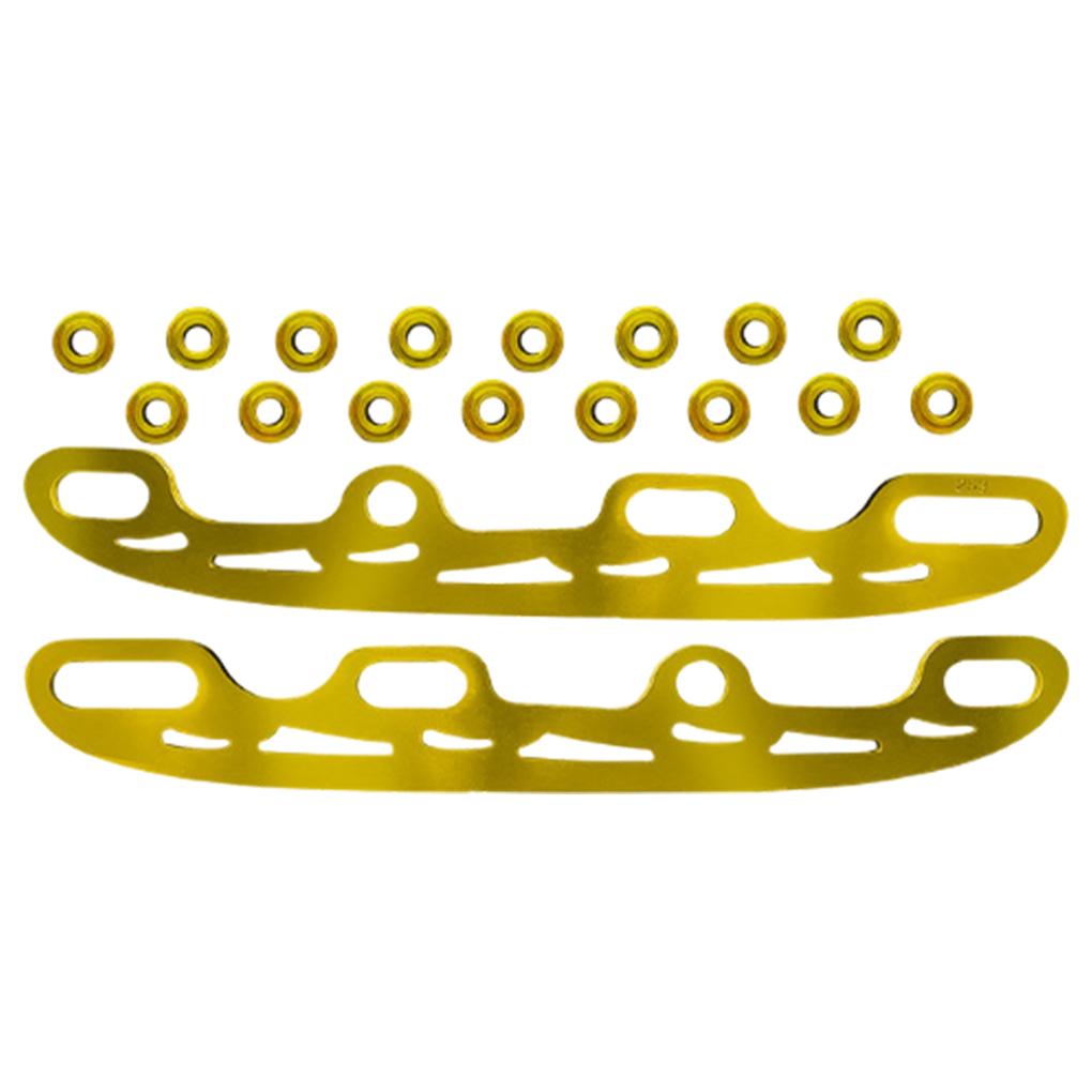 Gold Stainless Steel Blades Runners for Roller Ice Hockey Skates Enhanced Performance