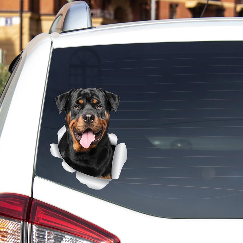 Personality Decal Rottweiler Dog Waterproof Car Sticker Decorative Accessories