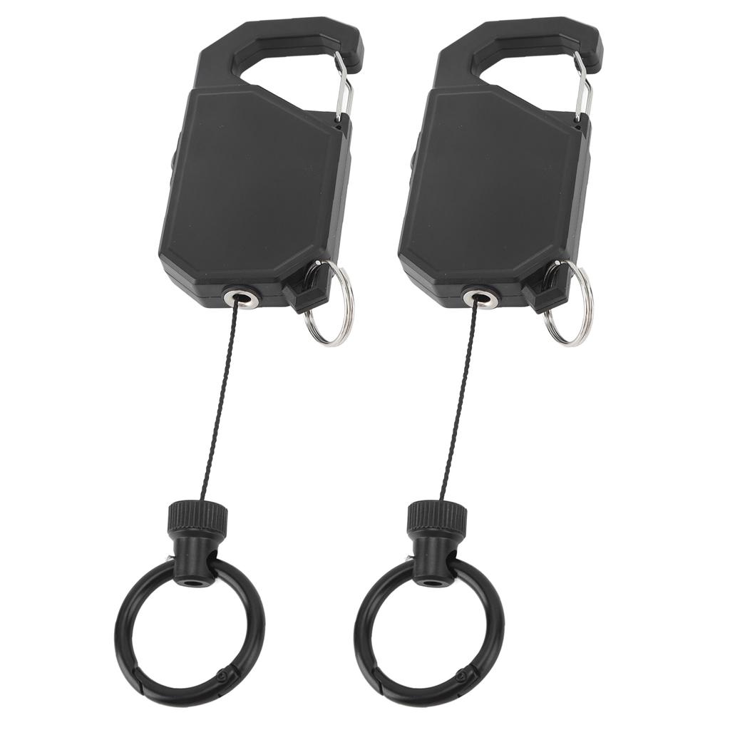 2 шт., наружный, прочный, выдвижной брелок, прочный брелок для ключей от удочки