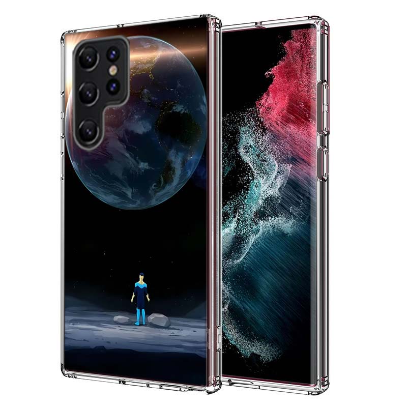Мультяшный непробиваемый чехол Capa для телефона Samsung S26 Ultra S25 Edge Galaxy S23 S21 S20 S24 FE S22 S10 Plus Прозрачный корпус из ТПУ C
