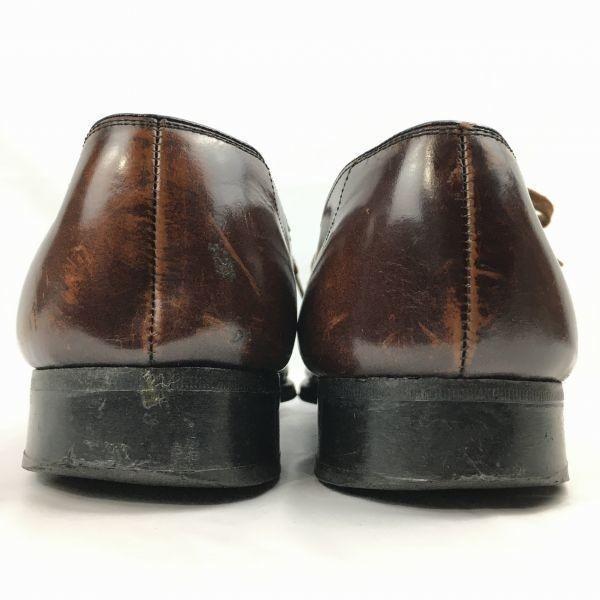 Rare England-Made 70s80s Vintage K Shoes of England U-Tip Business Shoes Brown Size 8.5 (Approx. 27.027.5cm)(USED)