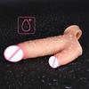 Wearable Tongue Licking Realistic Penis Extender Male Penis Sleeve Cock Ring Dick Enlarged Sex Toy For Men For Couple LM-T822