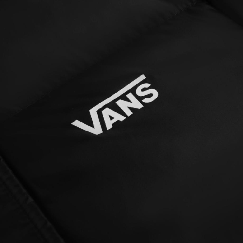 Vans Warm Long Windproof Hooded Down Jacket Men Outerwear Black VN0A4UT9BLK